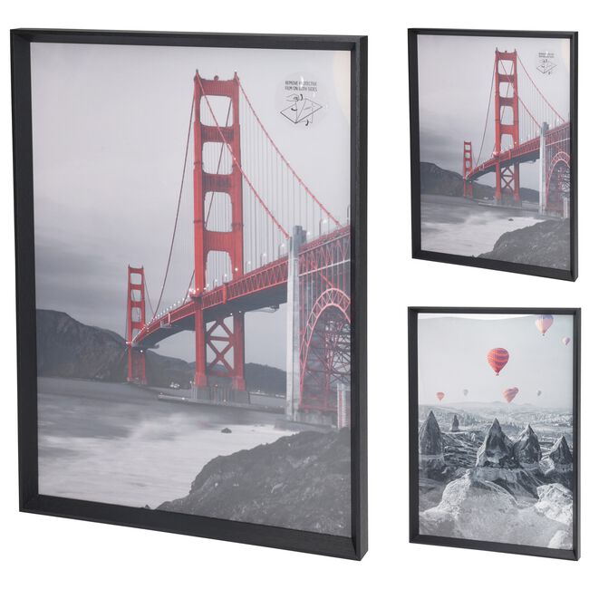 Assorted San Francisco Black 28x20" Wall Decor